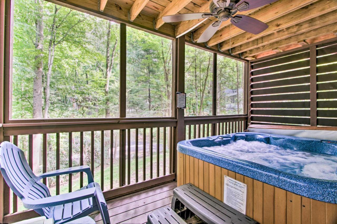 A-Frame Cabin With Hot Tub Less Than 1 Mi To Ober Gatlinburg Villa Exterior photo