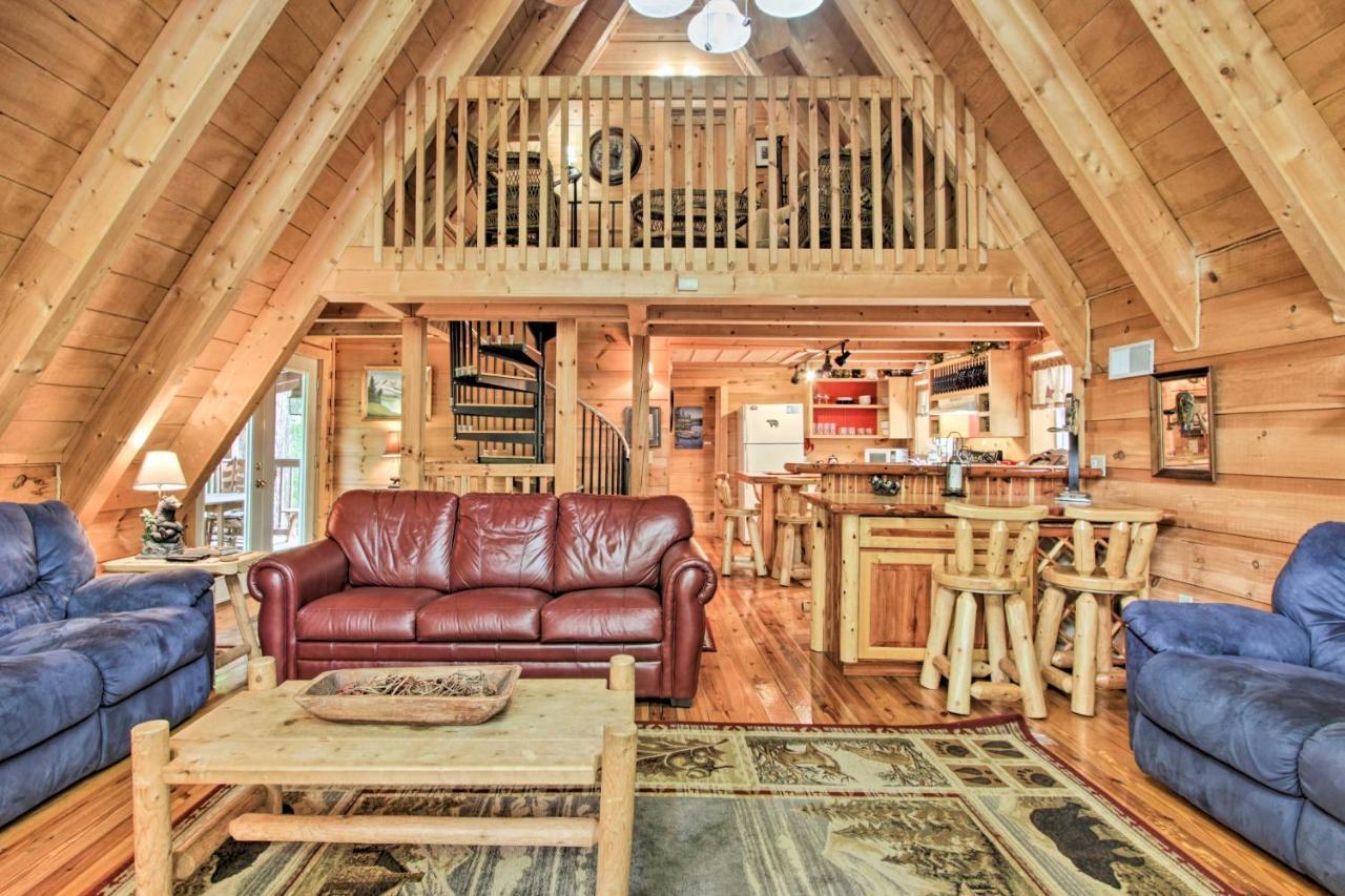 A-Frame Cabin With Hot Tub Less Than 1 Mi To Ober Gatlinburg Villa Exterior photo