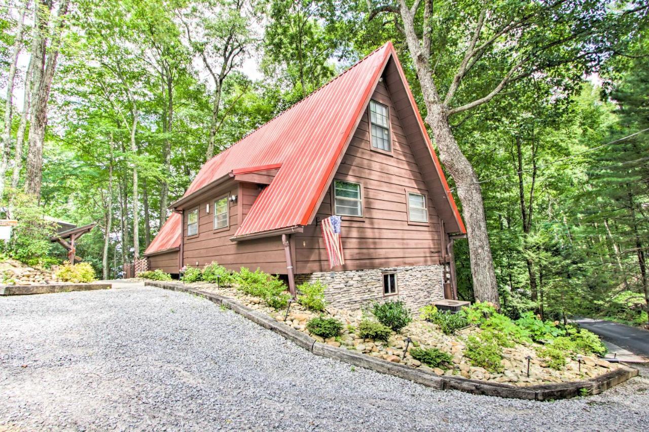A-Frame Cabin With Hot Tub Less Than 1 Mi To Ober Gatlinburg Villa Exterior photo