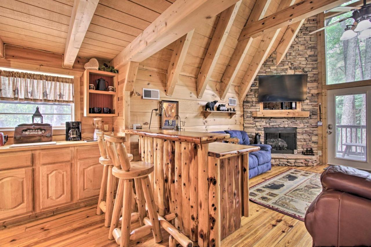 A-Frame Cabin With Hot Tub Less Than 1 Mi To Ober Gatlinburg Villa Exterior photo